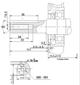 3G200Fb Benzínový motor LUMAG G200F hřídel 20mm