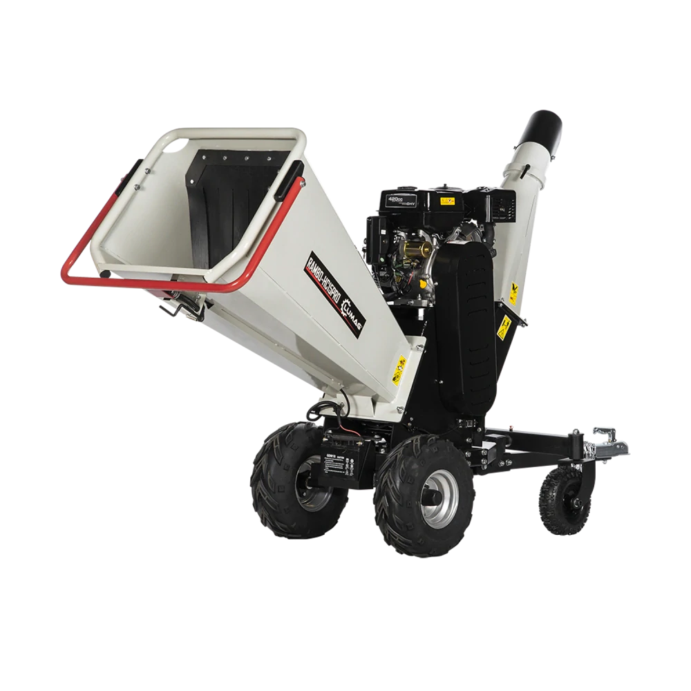 Benzínový štěpkovač LUMAG RAMBO HC15PRO – větve do 150 mm