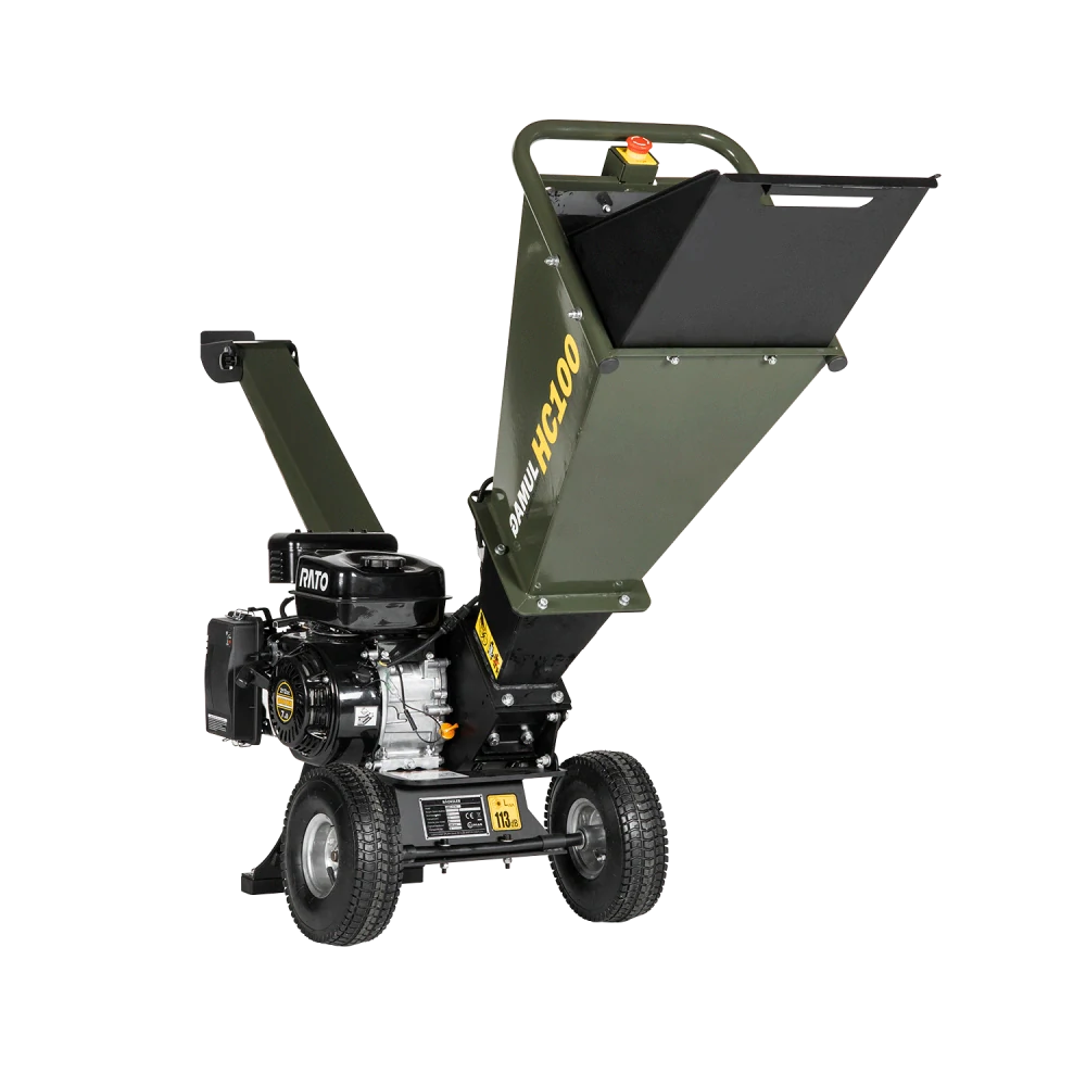 Benzínový štěpkovač větví GAMUL HC100 – 80 mm, 4,1 kW