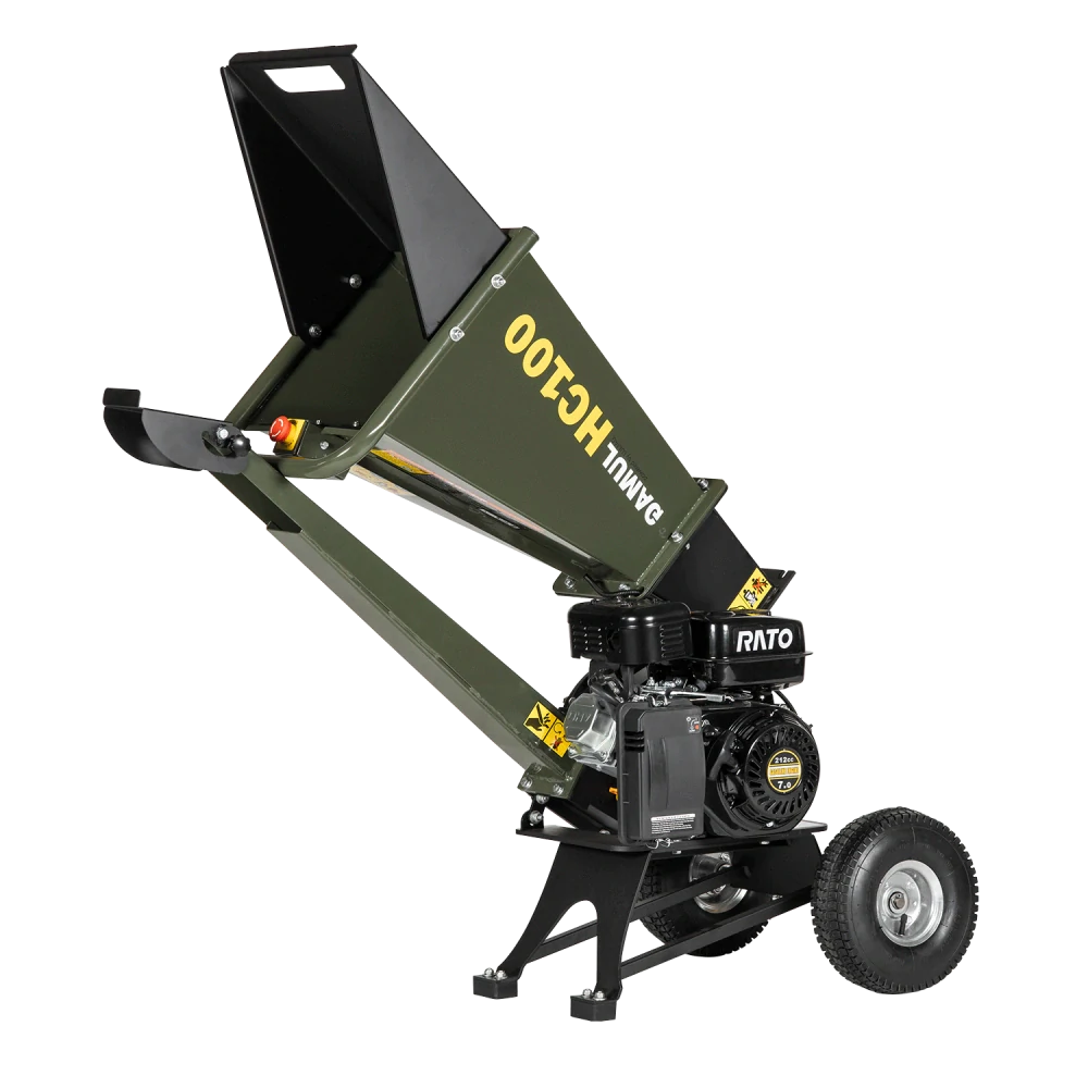 Benzínový štěpkovač větví GAMUL HC100 – 80 mm, 4,1 kW