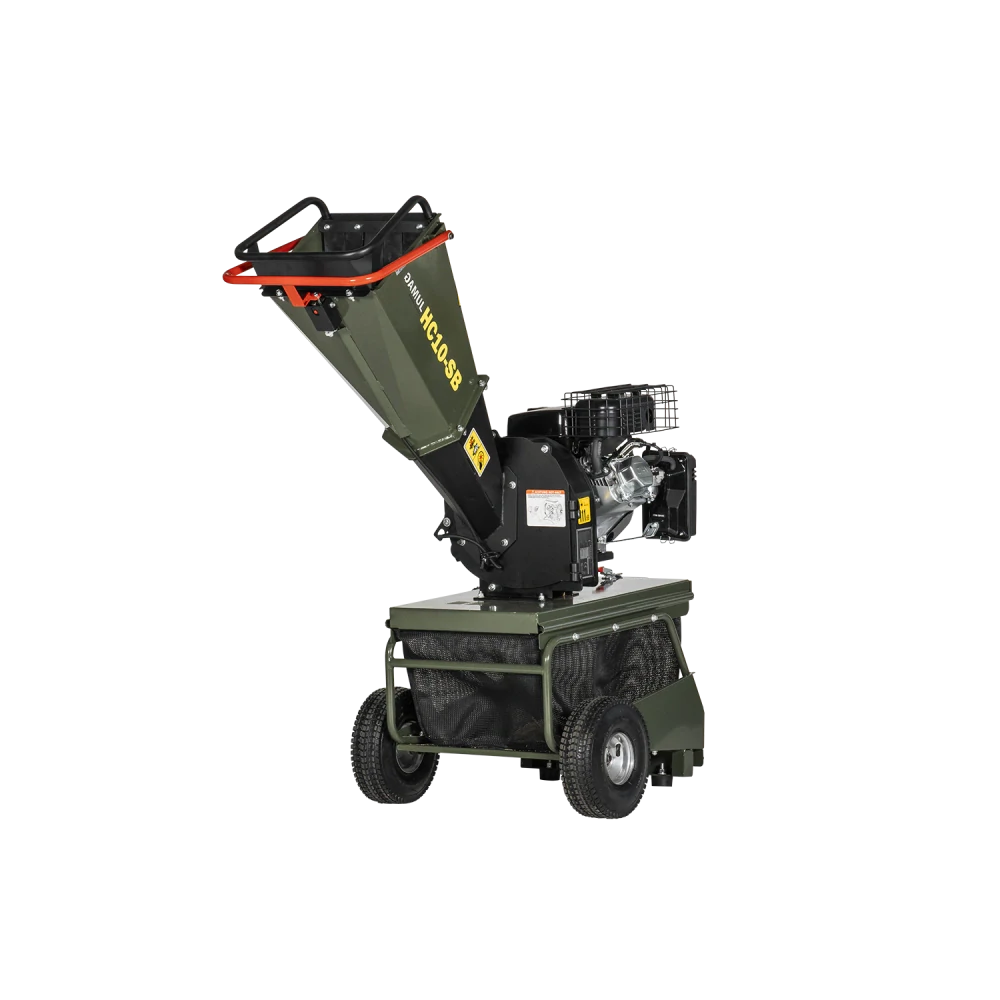 Benzínový štěpkovač GAMUL HC10SB – větve do 80 mm, koš 60 l