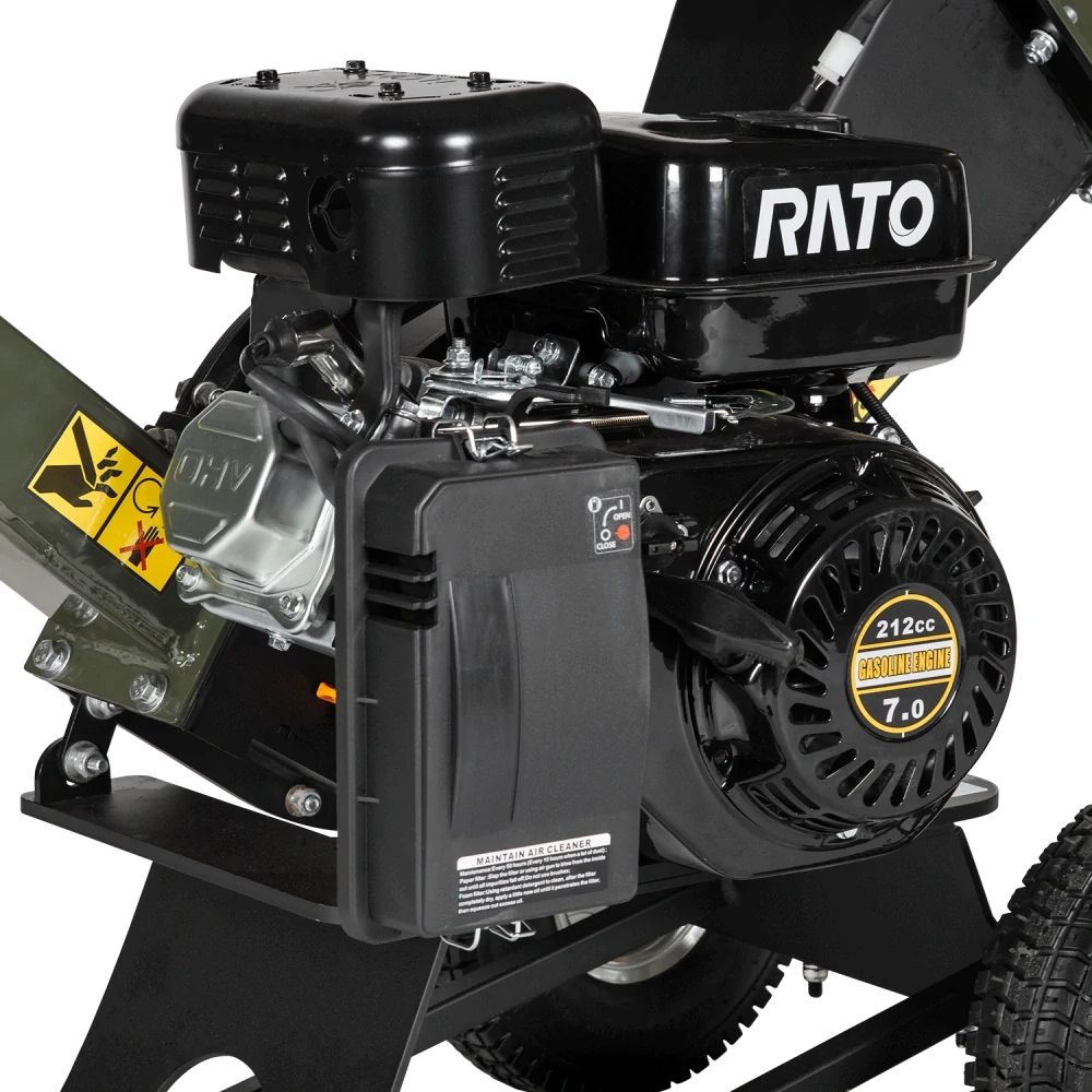 Benzínový štěpkovač větví GAMUL HC100 – 80 mm, 4,1 kW