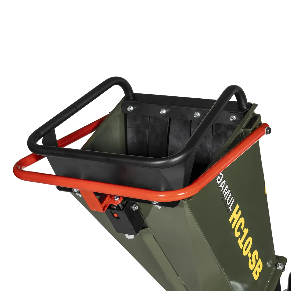 Benzínový štěpkovač GAMUL HC10SB – větve do 80 mm, koš 60 l