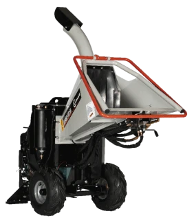 Benzínový štěpkovač LUMAG RAMBO HC15H – hydraulické podávání, 120 mm