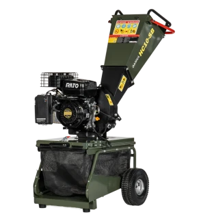 Benzínový štěpkovač GAMUL HC10SB – větve do 80 mm, koš 60 l